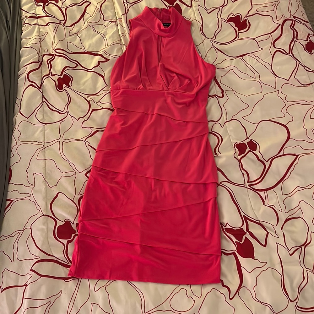 White House Black Market Hot Pink Cocktail Dress
